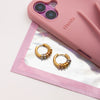 Normcore Style Detachable Stainless Steel Earrings Geometric Pattern Electroplated For Women
