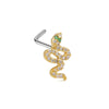Nose Nail Piercing Jewelry Stainless Steel Animal Spider Scorpion Cat Claw Heart Inlaid Zircon Diamond Style