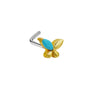 Nose Nail Piercing Jewelry Stainless Steel Animal Spider Scorpion Cat Claw Heart Inlaid Zircon Diamond Style