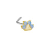 Nose Nail Piercing Jewelry Stainless Steel Animal Spider Scorpion Cat Claw Heart Inlaid Zircon Diamond Style