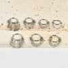 Nose Ring And Ear Ring Stainless Steel Geometric Electroplated