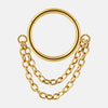 Nose Ring And Ear Ring Stainless Steel Geometric Electroplated