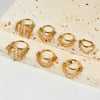 Nose Ring And Ear Ring Stainless Steel Geometric Electroplated