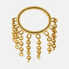 Nose Ring And Ear Ring Stainless Steel Geometric Electroplated