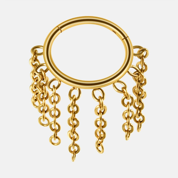 Nose Ring And Ear Ring Stainless Steel Geometric Electroplated