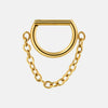 Nose Ring And Ear Ring Stainless Steel Geometric Electroplated