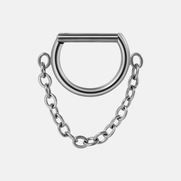 Nose Ring And Ear Ring Stainless Steel Geometric Electroplated