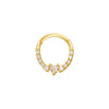 Nose Ring And Ear Ring Stainless Steel Heartshaped And Fivepointed Star Puncture Ornaments With Diamond Design Simple Style