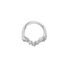 Nose Ring And Ear Ring Stainless Steel Heartshaped And Fivepointed Star Puncture Ornaments With Diamond Design Simple Style
