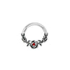 Nose Ring And Ear Ring Stainless Steel Heartshaped And Fivepointed Star Puncture Ornaments With Diamond Design Simple Style