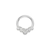 Nose Ring And Ear Ring Stainless Steel Heartshaped And Fivepointed Star Puncture Ornaments With Diamond Design Simple Style
