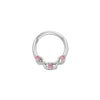 Nose Ring And Ear Ring Stainless Steel Heartshaped And Fivepointed Star Puncture Ornaments With Diamond Design Simple Style