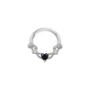 Nose Ring And Ear Ring Stainless Steel Heartshaped And Fivepointed Star Puncture Ornaments With Diamond Design Simple Style