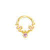 Nose Ring And Ear Ring Stainless Steel Heartshaped And Fivepointed Star Puncture Ornaments With Diamond Design Simple Style