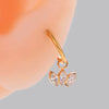 Nose Ring Earrings Titanium Steel Versatile Geometric Star Shape Electroplated