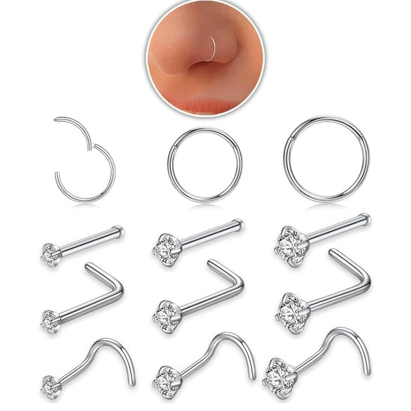 Nose Ring Stainless Steel Geometric Electroplating Unisex