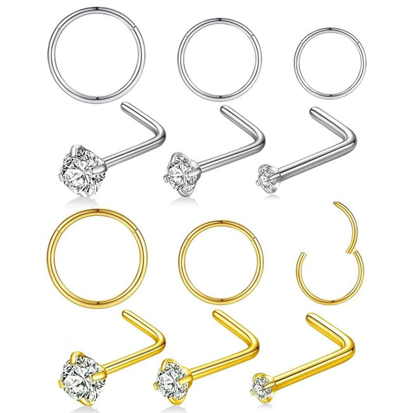 Nose Ring Stainless Steel Geometric Electroplating Unisex