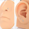 Nose Ring Titanium Alloy Stainless Steel Diamond Minimalist Shape Piercing Jewelry