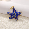 Ocean Shell Starfish Conch Copper Gold Plated Jewelry Accessories Pendant Bracelet Necklace Earrings