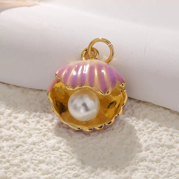 Ocean Shell Starfish Conch Copper Gold Plated Jewelry Accessories Pendant Bracelet Necklace Earrings