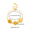 Ocean Style Stainless Steel Fake Starfish And Shell Convergence Bracelet With Electroplating For Women
