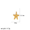 Ocean Style Starfish Shell Stainless Steel Jewelry Accessories Pendant Necklace Bracelet Electroplated