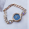 Octagonal Diamond Women's Alloy Bracelet Watch Fashionable Quartz Watch