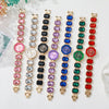 Octagonal Round Casual Women's Alloy Bracelet Watch With Rose Gold Buckle