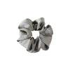 Olive Green Cloth Knitted Large Scrunchie Hair Ring With Black Flower Detail Elegant Sweet Cool All Match Headwear
