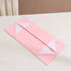 One Piece Folding White Cardboard Gift Box With Flip Top And Ribbon Closure For Valentine's Day Packaging Wholesale