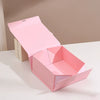 One Piece Folding White Cardboard Gift Box With Flip Top And Ribbon Closure For Valentine's Day Packaging Wholesale
