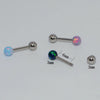 Opal Earrings Stainless Steel Geometric Style Electroplating