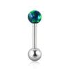 Opal Earrings Stainless Steel Geometric Style Electroplating