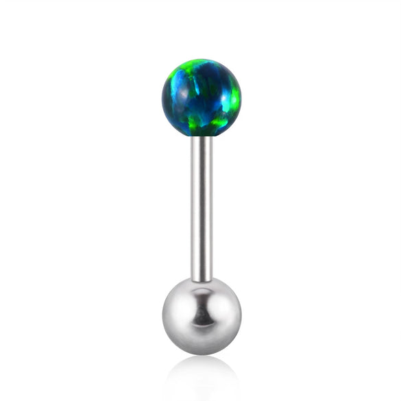 Opal Earrings Stainless Steel Geometric Style Electroplating