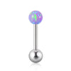 Opal Earrings Stainless Steel Geometric Style Electroplating