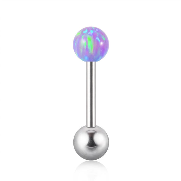 Opal Earrings Stainless Steel Geometric Style Electroplating