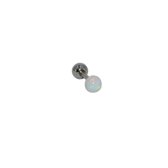 Opal Earrings Stainless Steel Geometric Style Electroplating