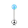 Opal Earrings Stainless Steel Geometric Style Electroplating