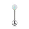 Opal Earrings Stainless Steel Geometric Style Electroplating