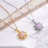 Opal Necklace Copper Mixed Gem Inlay Micropaved Zirconia Light Luxury Geometric Electroplated Ochain Women's Accessories