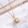 Opal Necklace Copper Mixed Gem Inlay Micropaved Zirconia Light Luxury Geometric Electroplated Ochain Women's Accessories