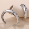 Open Cshaped 316L Stainless Steel Bracelet Plated With Gold Simple Geometric Style For Women