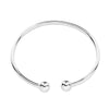Open Round Bead Copper Bracelet For Women With Electroplated Finish Simple Fashion Geometric Thin Circle Hand Jewelry