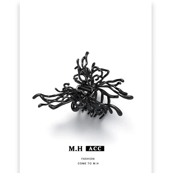 Original Butterfly Metal Hair Clip Women'S Fashion Light Luxury Small Popular Internet Celebrity  Style Advanced Grip Hair Clip Artifact