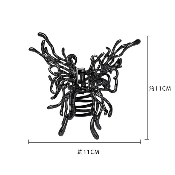 Original Butterfly Metal Hair Clip Women'S Fashion Light Luxury Small Popular Internet Celebrity  Style Advanced Grip Hair Clip Artifact