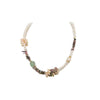 Original Design Color Block Freshwater Pearl Tourmaline Copper Beaded Plating 18k Gold Plated Necklace