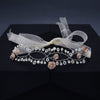 Original Design Girls Floral Hair Accessory Handmade Beaded Alloy Flower Headband For Wedding Flower Girl