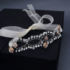 Original Design Girls Floral Hair Accessory Handmade Beaded Alloy Flower Headband For Wedding Flower Girl