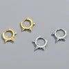 Original Design Minimalist Geometric Triangle Earrings In 925 Silver With Zircon Inlay Electroplated Ear Buckle For Women