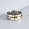 Original Design Mobius Geometry Couple Ring In S925 Sterling Silver With Electroplated Finish Adjustable Open Ring Gift